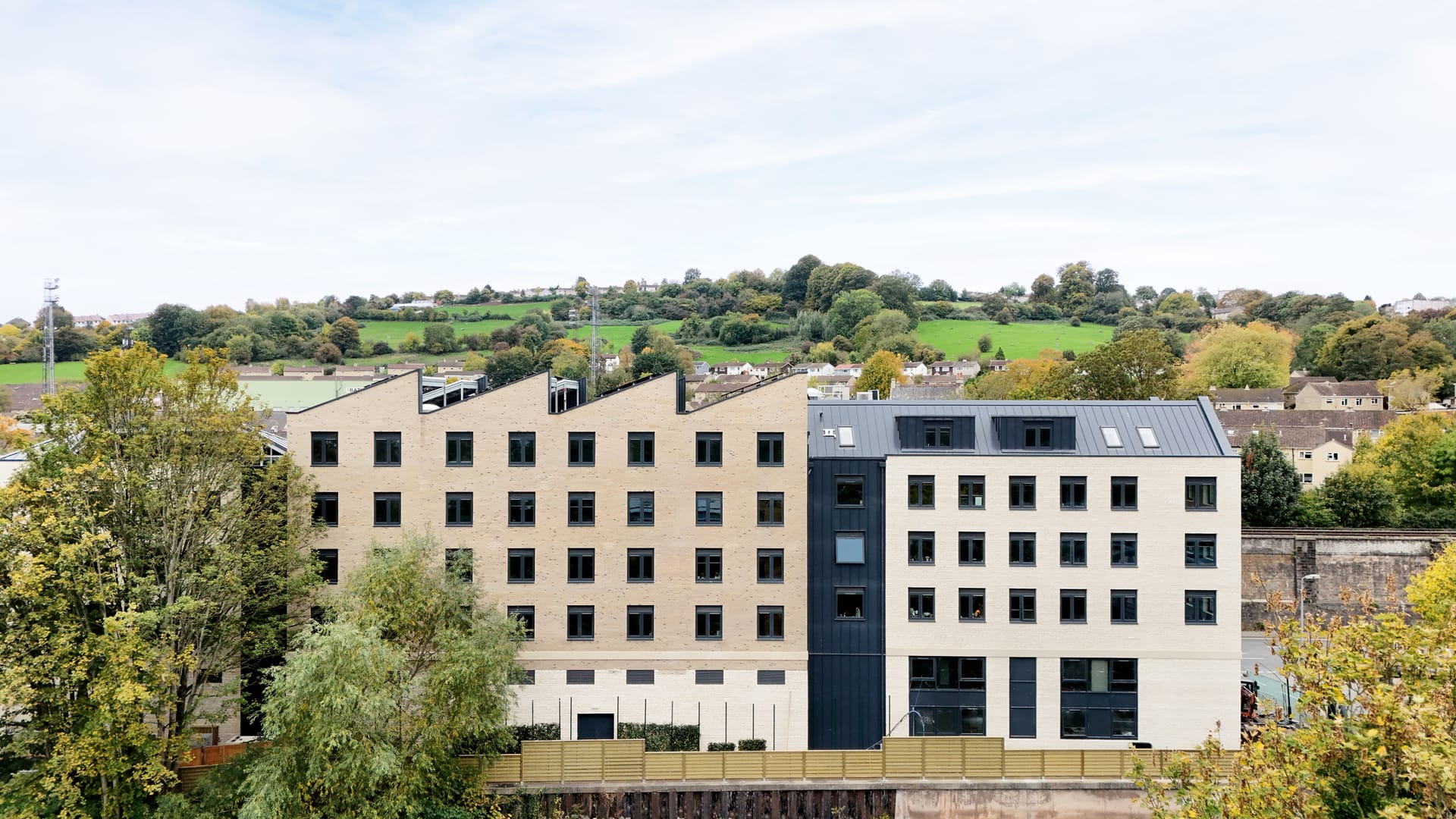 Purpose-built student accommodation block, illustrative